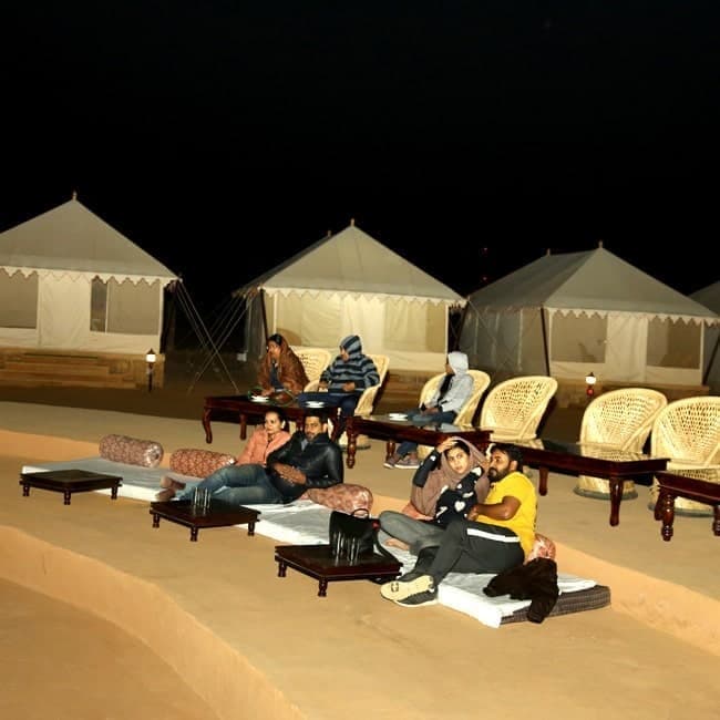 Seating Arrangement for Guest in Jaisalmer Desert Camp