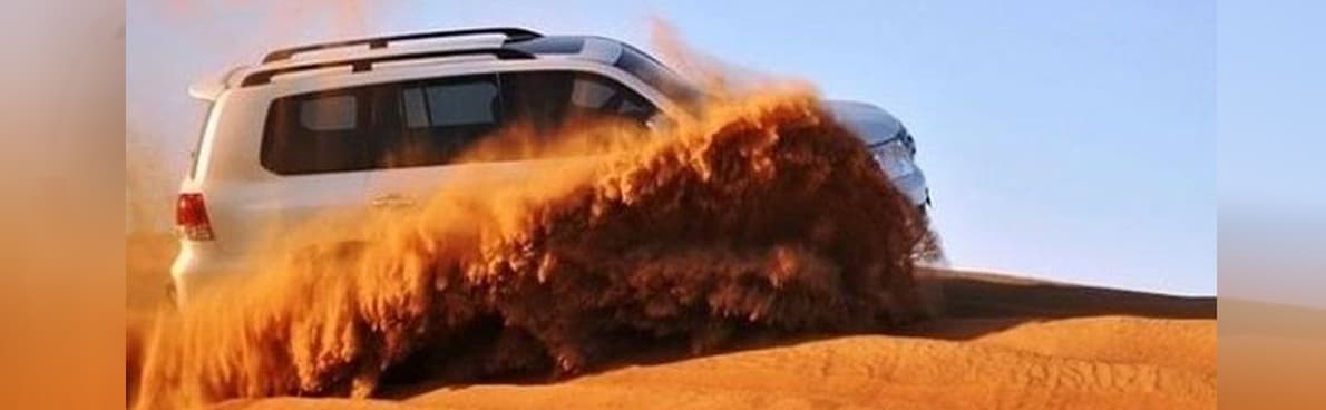 Dune Bashing by SUV Toyota Fortuner on Sand Dunes in Jaisalmer